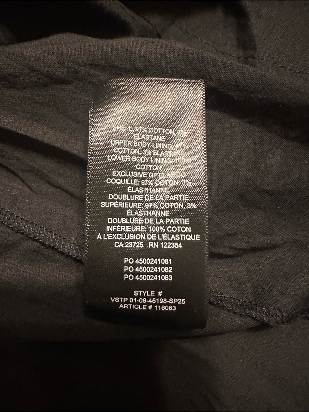 Aritzia Babaton Black Technique Poplin Drop Waist Midi Dress Size 0 - Picture 7 of 7